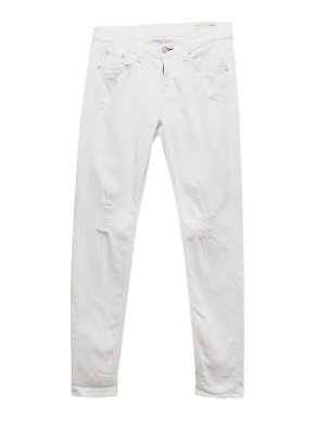 Rag and Bone White Dash Slouch Skinny Jeans