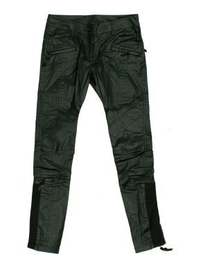 DKNY Green Coated Skinny Trousers