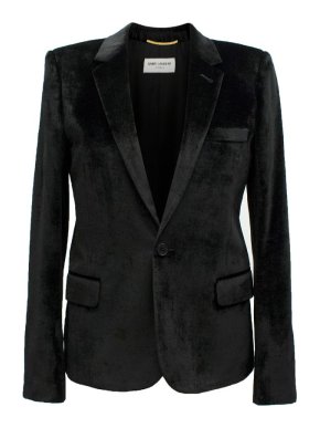 Saint Laurent Black Velvet Blazer