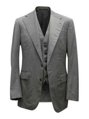 Ralph Lauren Black Label Men's Grey Blazer and Vest Set