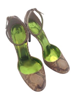 Boccaccini Snakeskin Heeled Sandals
