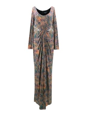 Saloni Lyla Forest Print Long Dress