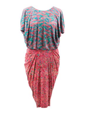 Saloni Multicolor Pattern Dress