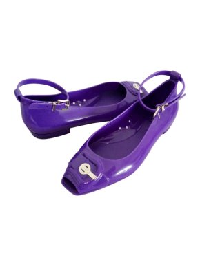 Fendi Halter Jelly flats