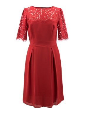 Somerset by Alice Temperley Red Lace Dress