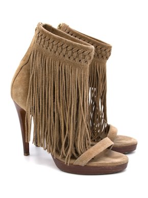 Ralph Lauren Collection Fringed Heels