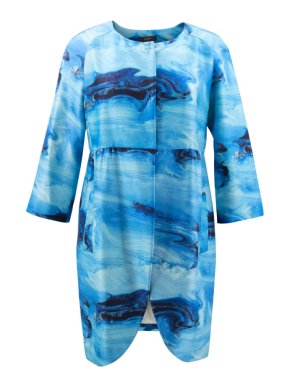 Vera Wang Wool Printed Coat 1