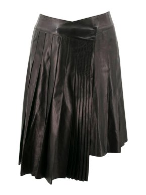 Mulberry Leather Black Skirt