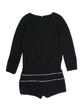 Jay Ahr Black Eyelet Playsuit