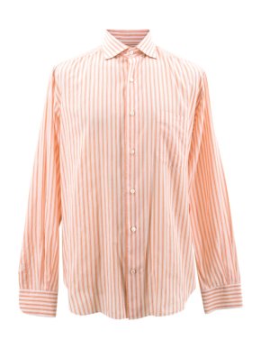 Loro Piana Orange Striped Shirt