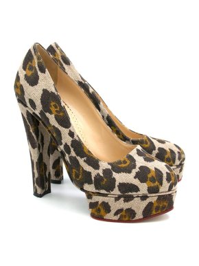 Charlotte Olympia Leopard Heels
