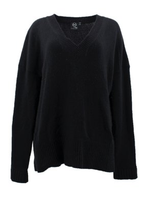 McQ Alexander McQueen Black V-neck Wool Jumper