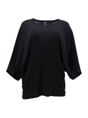 McQ Alexander Mcqueen Black Batwing Sleeve Jumper