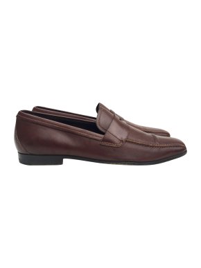 Prada dark brown leather loafers