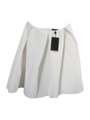 Raoul vanilla pleated skirt