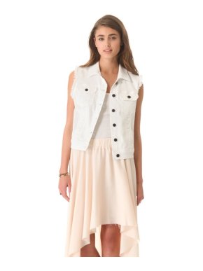 Adriano Goldschmied White Denim Vest