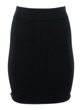 Parker Black Ribbed Skirt