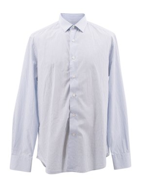 Lanvin Blue Pin Striped Shirt