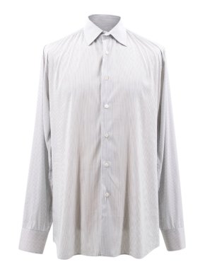 Prada Black and White Pinstripe Shirt