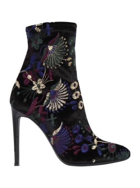 Giuseppe Zanotti Embroidered Velvet Boots