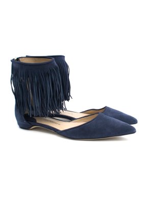 Paul Andrew Blue Tassels Flats