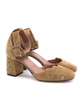 Red Valentino Tan Suede Pumps