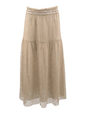 Prada Nude Lace Soft Skirt