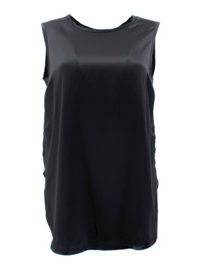 Vince Black Satin Tank Top