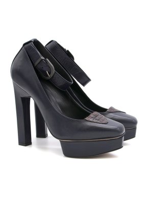 Karina Ik Heels with Crocodile Detail