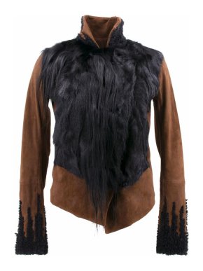 Donna Karan Lamb and Fur Jacket