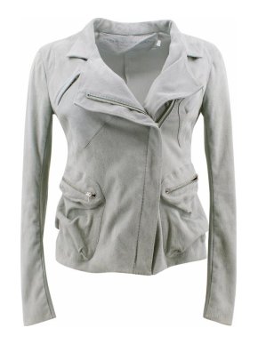 Donna Karan Suede Moto Jacket