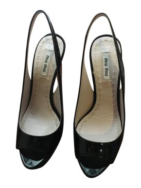 Miu Miu Vernice Black Heels