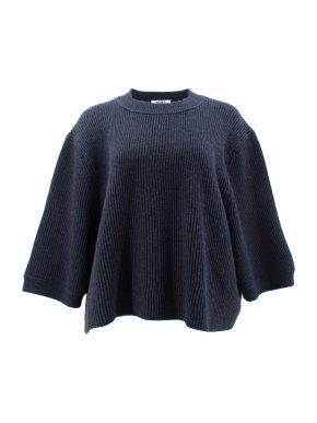 Acne Oversized Navy Short Jumper