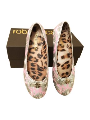 ROBERTO CAVALLI printed flats 38