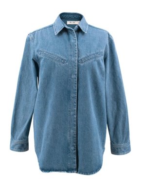 MIH JeansDenim Oversized Shirt / Jacket with Poppers