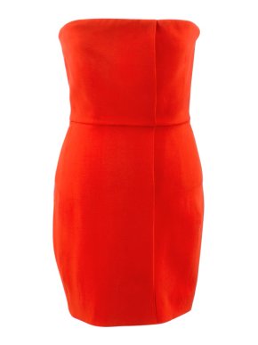Victoria Beckham Strapless Red Mini Dress