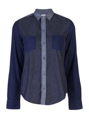 J Brand 1099 Daria Chambray Shirt