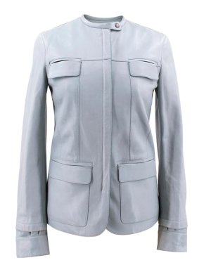 Tom Ford Light Blue Leather Jacket