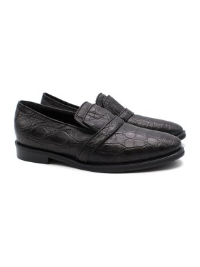 Karina Ik Embossed Alligator Loafers