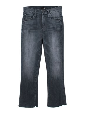 Mother The Insider Crop Fray Denim Jeans