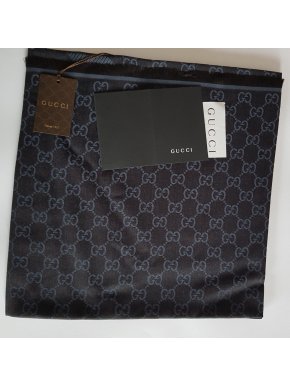 Gucci Blue ggweb scarf  new