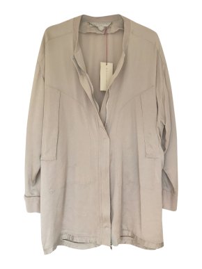 Stella McCartney long silk bomber jacket