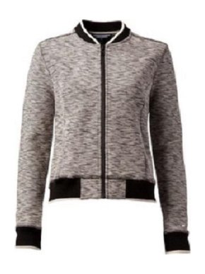 TOMMY HILFIGER Black and White Bomber Jacket