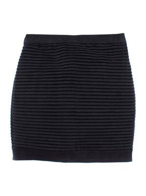 Balmain Black Textured Skirt