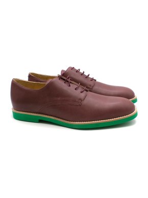 T&F Slack Shoemakers London Plum Leather Brogues