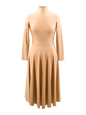 Balenciaga Current Season Pleated Midi Spandex Dress
