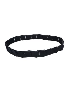 Chanel Black Leather Link Belt
