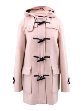 Burberry Pink Hooded Duffle Coat
