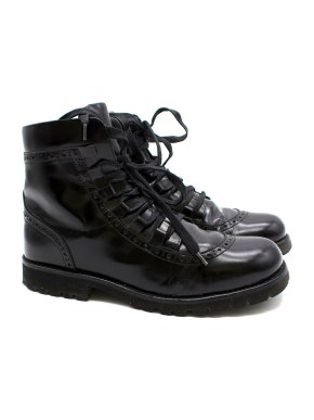 Dolce & Gabbana Black Leather Ankle Boots
