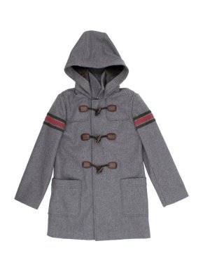 Gucci Kids Grey Duffle Coat
